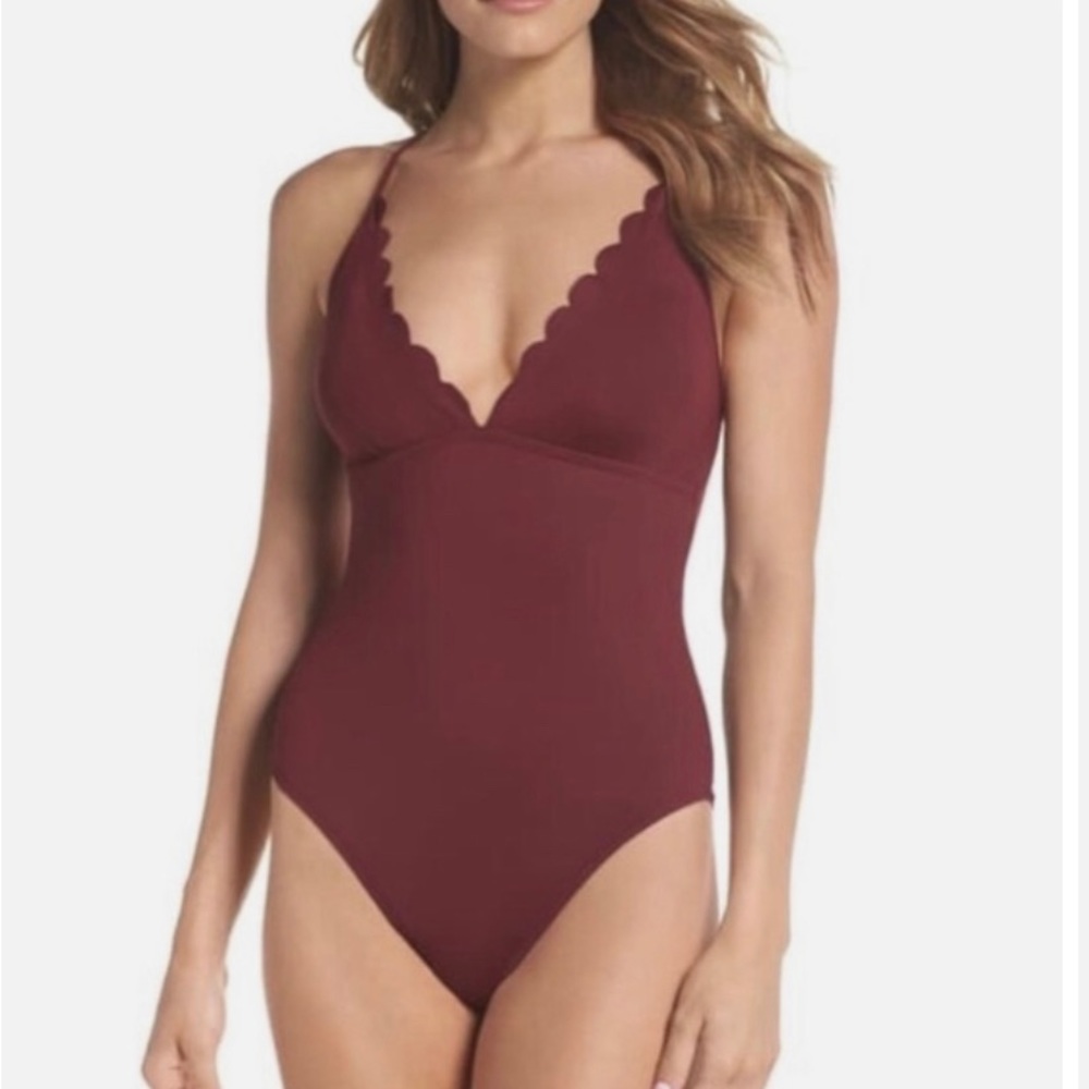 LaBlanca One Piece Swim Suit Burgandy
